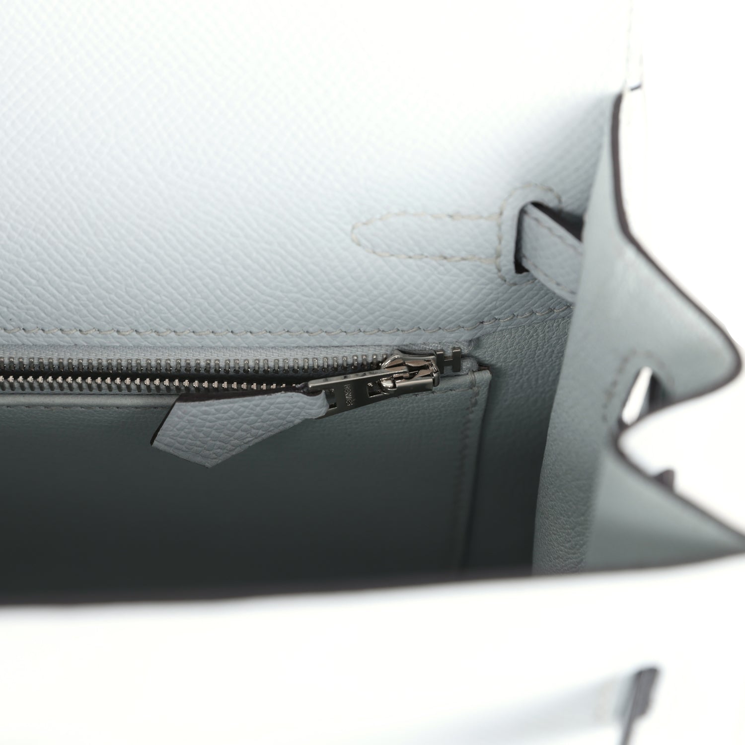 Hermes Kelly Sellier 25 Gris Platine Epsom Electrum Hardware - Image 5