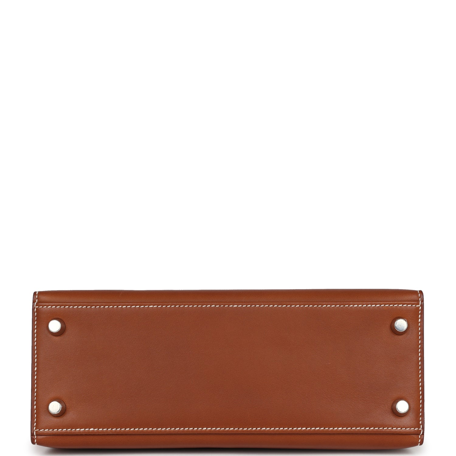 Hermes Kelly Sellier 25 Fauve Barenia Palladium Hardware - Image 6