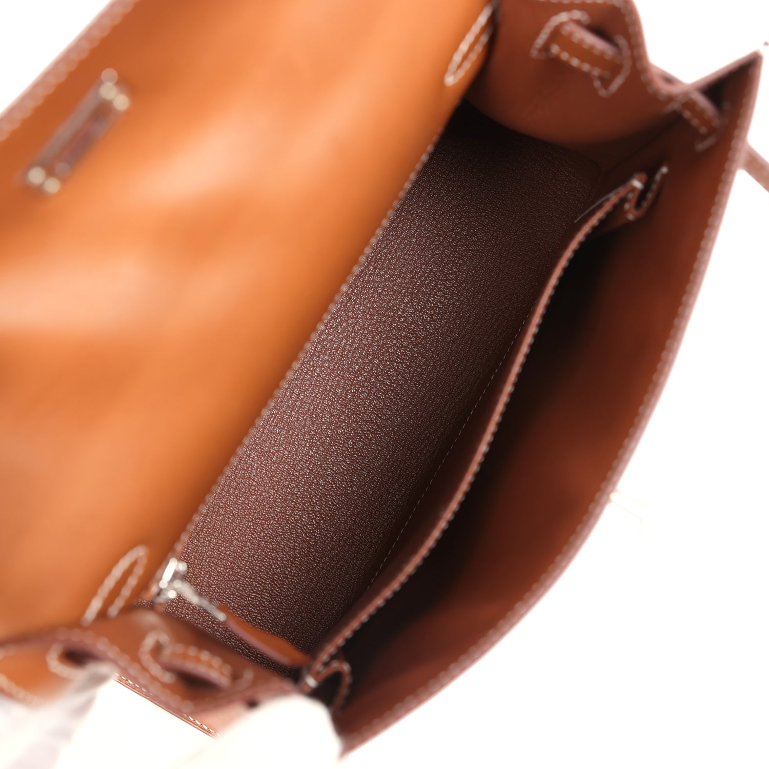 Hermes Kelly Sellier 25 Fauve Barenia Palladium Hardware