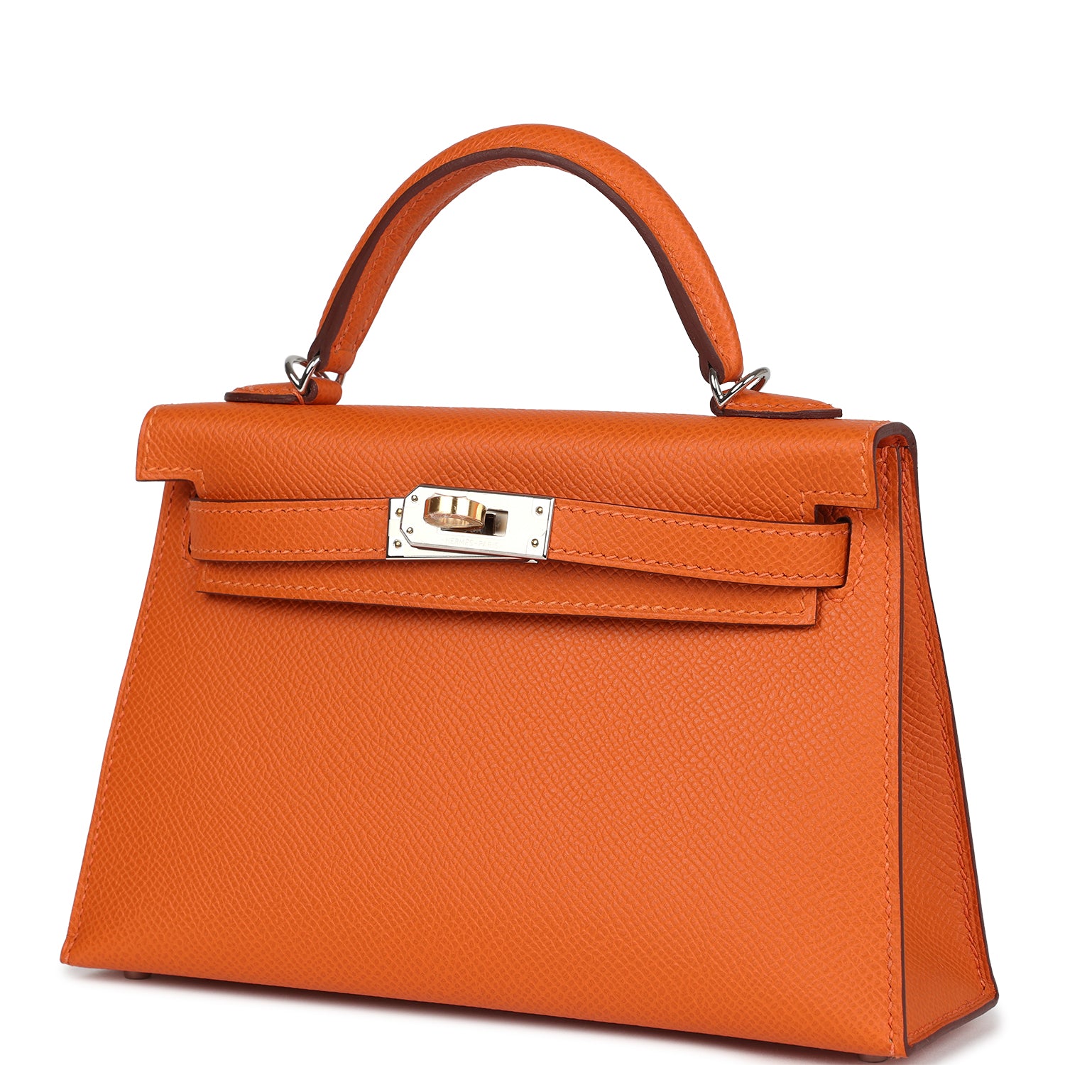 Hermes Kelly Sellier 20 Orange Epsom Electrum Hardware - Image 5