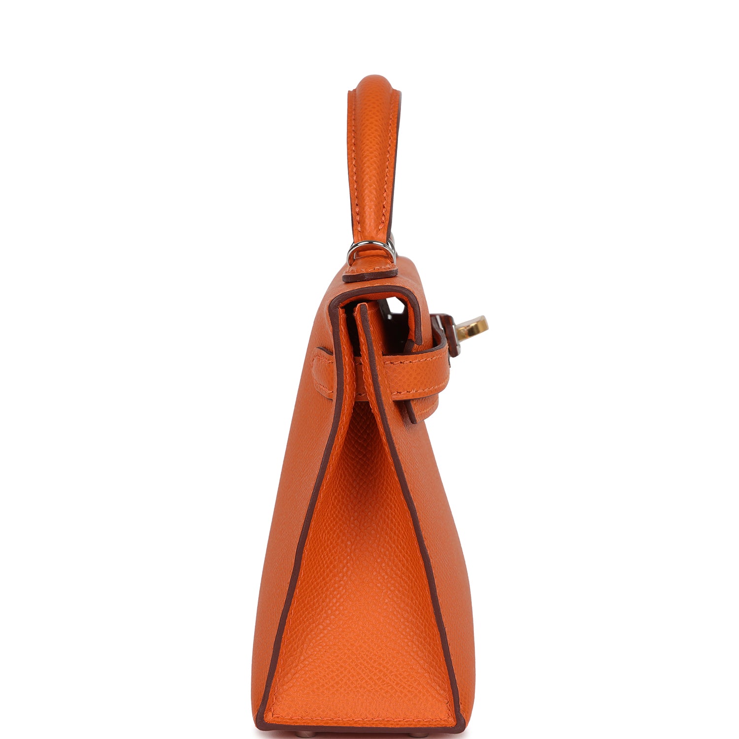 Hermes Kelly Sellier 20 Orange Epsom Electrum Hardware - Image 7