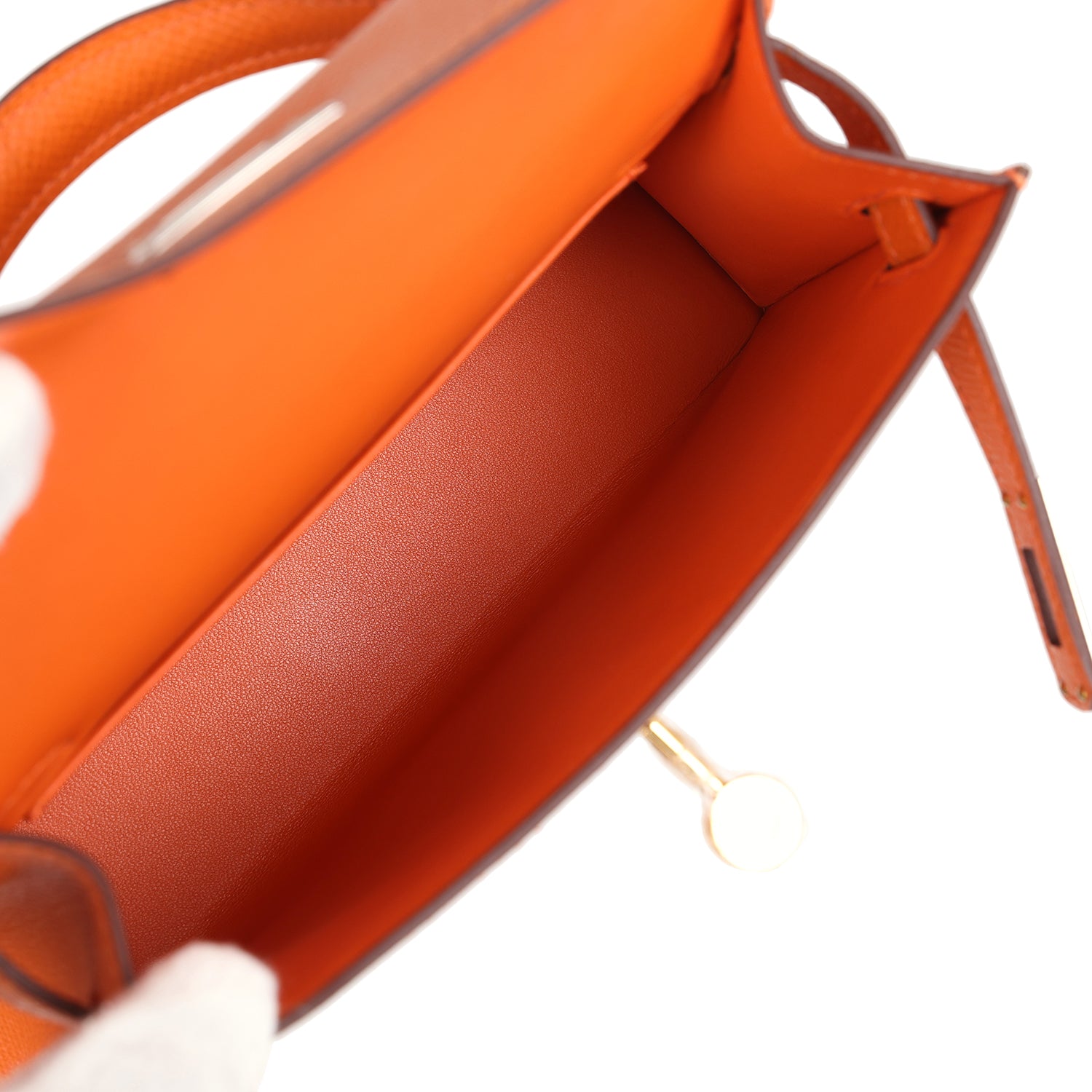 Hermes Kelly Sellier 20 Orange Epsom Electrum Hardware - Image 6