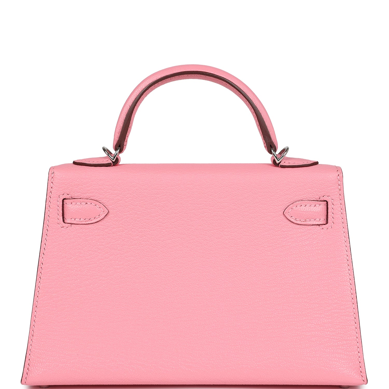 Hermes Kelly Sellier 20 Rose Confetti Verso Chevre Palladium Hardware - Image 8