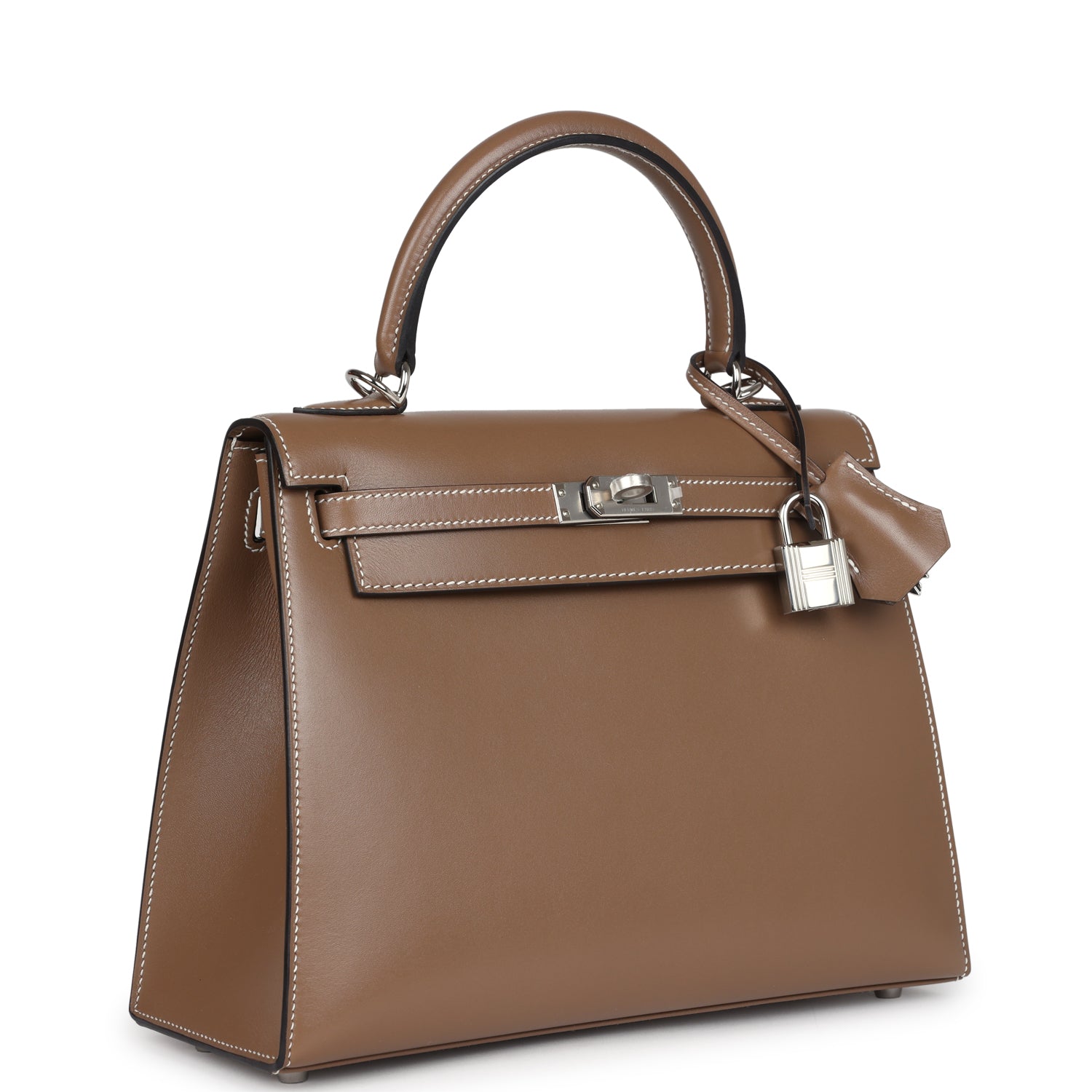 Hermes Kelly Sellier 25 Etoupe Tadelakt Palladium Hardware - Image 8