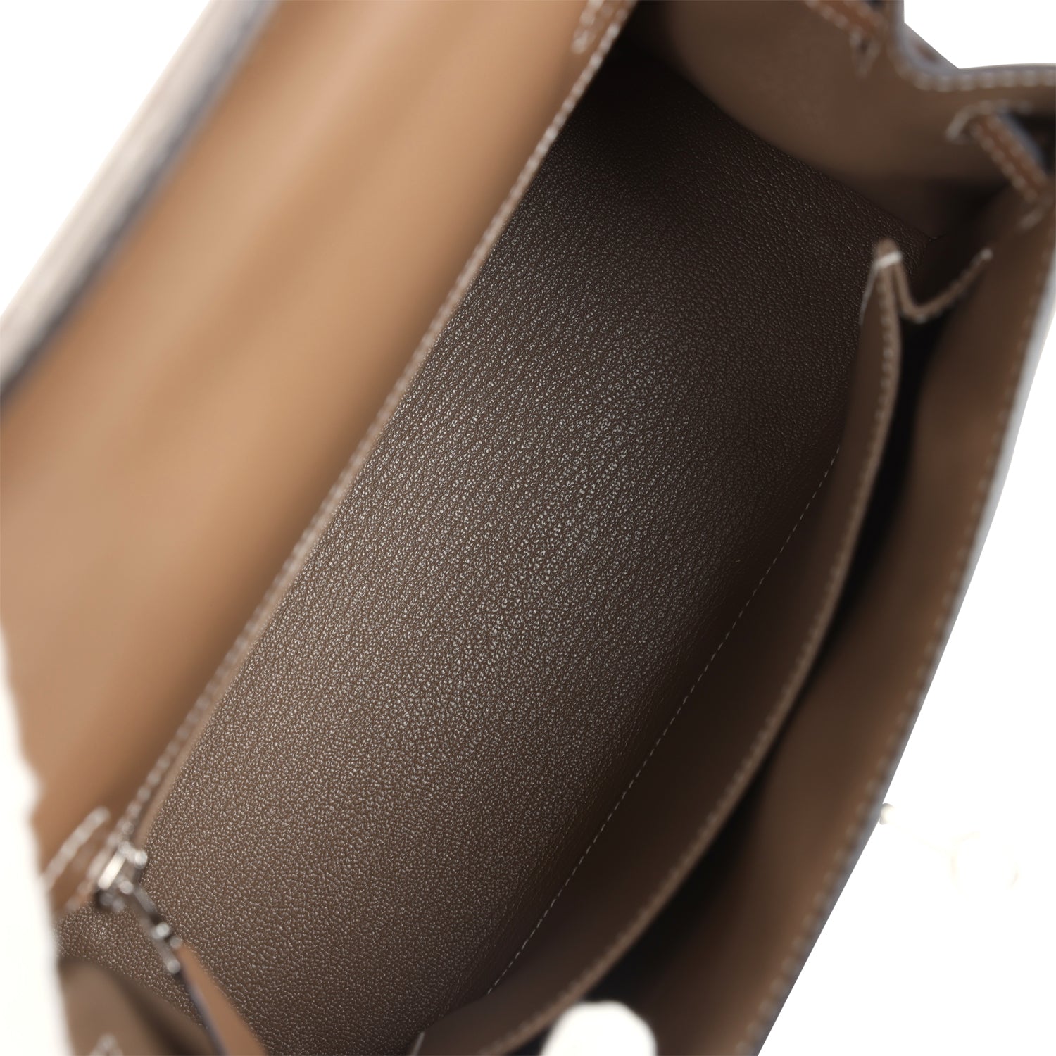 Hermes Kelly Sellier 25 Etoupe Tadelakt Palladium Hardware - Image 5