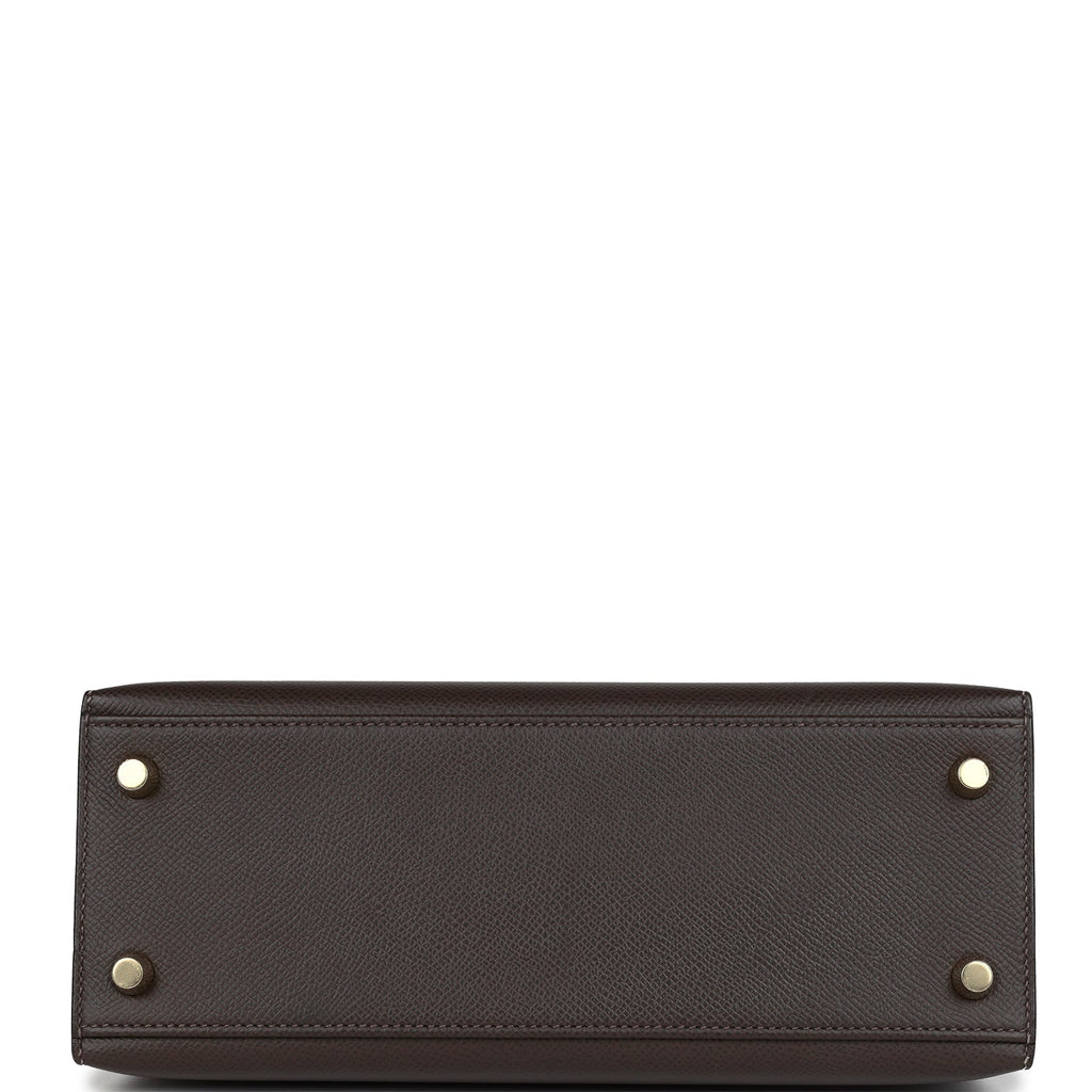 Hermes Kelly Sellier 25 Ebene Epsom Gold Hardware - Image 3