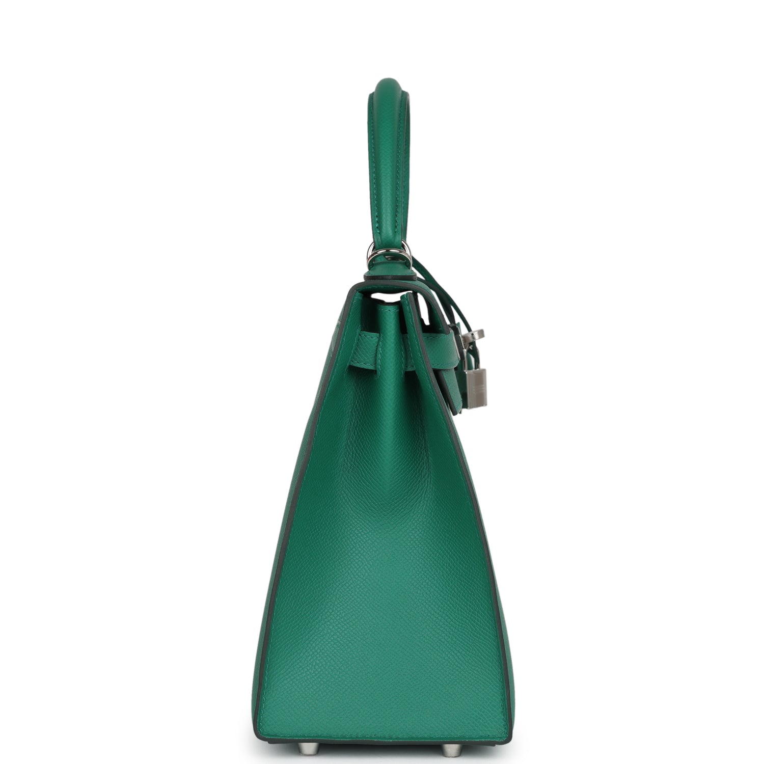 Hermes Kelly Sellier 28 Vert Vertigo Epsom Palladium Hardware - Image 8