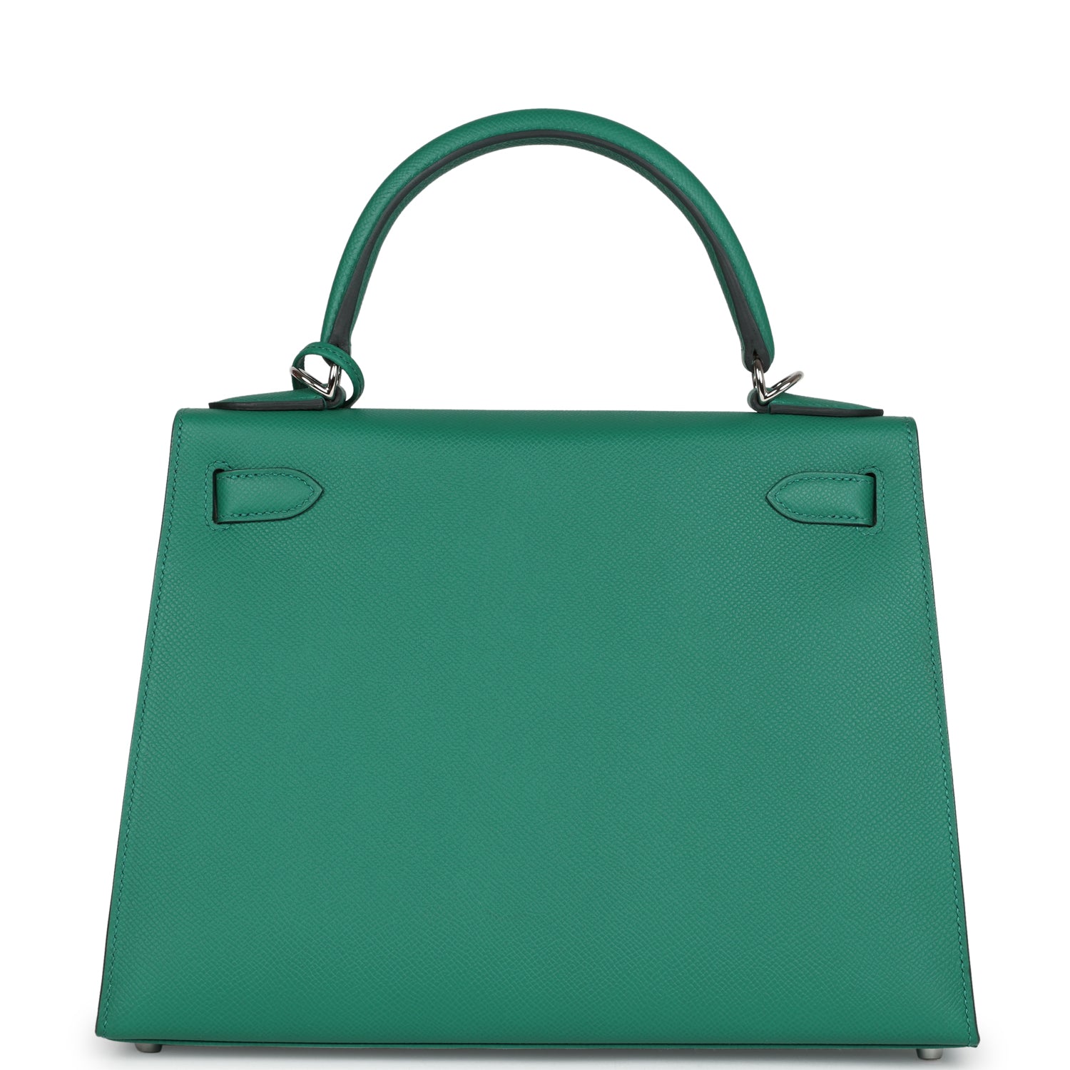 Hermes Kelly Sellier 28 Vert Vertigo Epsom Palladium Hardware - Image 6