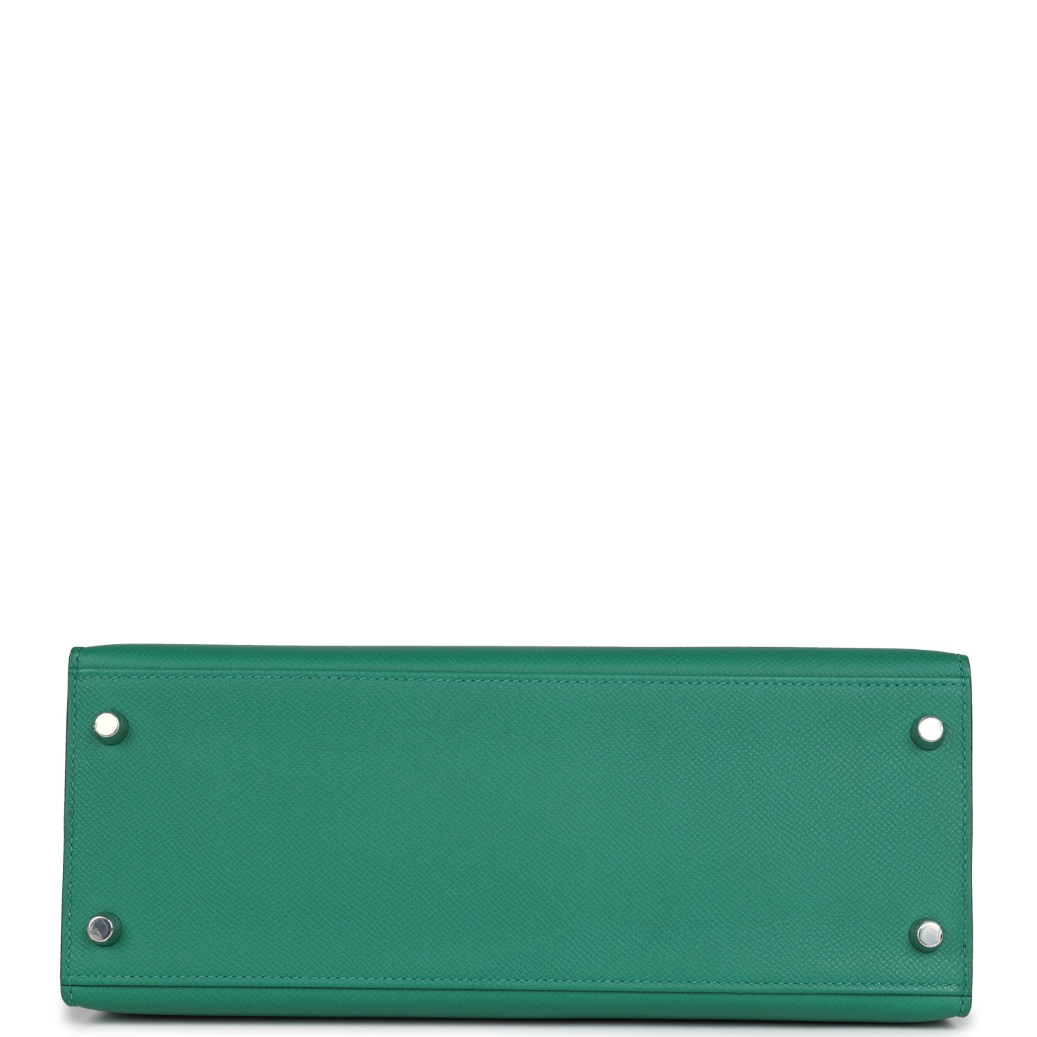 Hermes Kelly Sellier 28 Vert Vertigo Epsom Palladium Hardware - Image 4