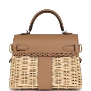 Hermes Mini Picnic Kelly 20 Chai Swift Palladium Hardware