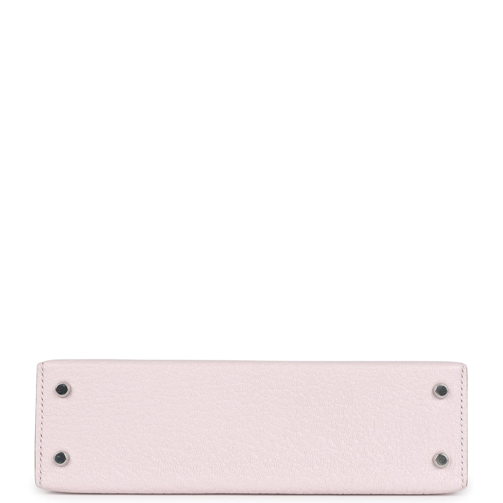 Hermes Kelly Sellier 20 Mauve Pale Chevre Palladium Hardware - Image 4