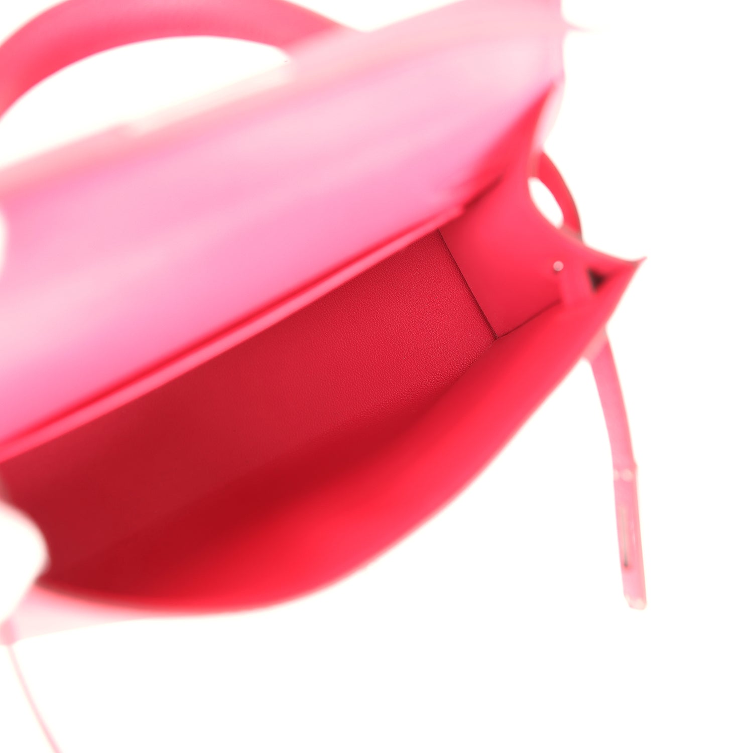 Hermes Kelly Sellier 20 Rose Extreme Epsom Palladium Hardware - Image 2