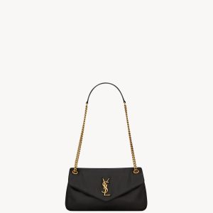 YSL CALYPSO Small in Plunged Lambskin