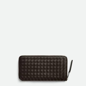Intrecciato Piccolo Zip Around Wallet