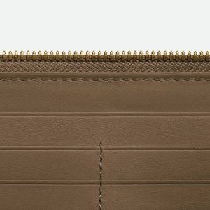 Intrecciato Zip Around Wallet