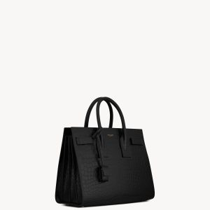 YSL Sac De Jour In Embossed Crocodile Leather – Small