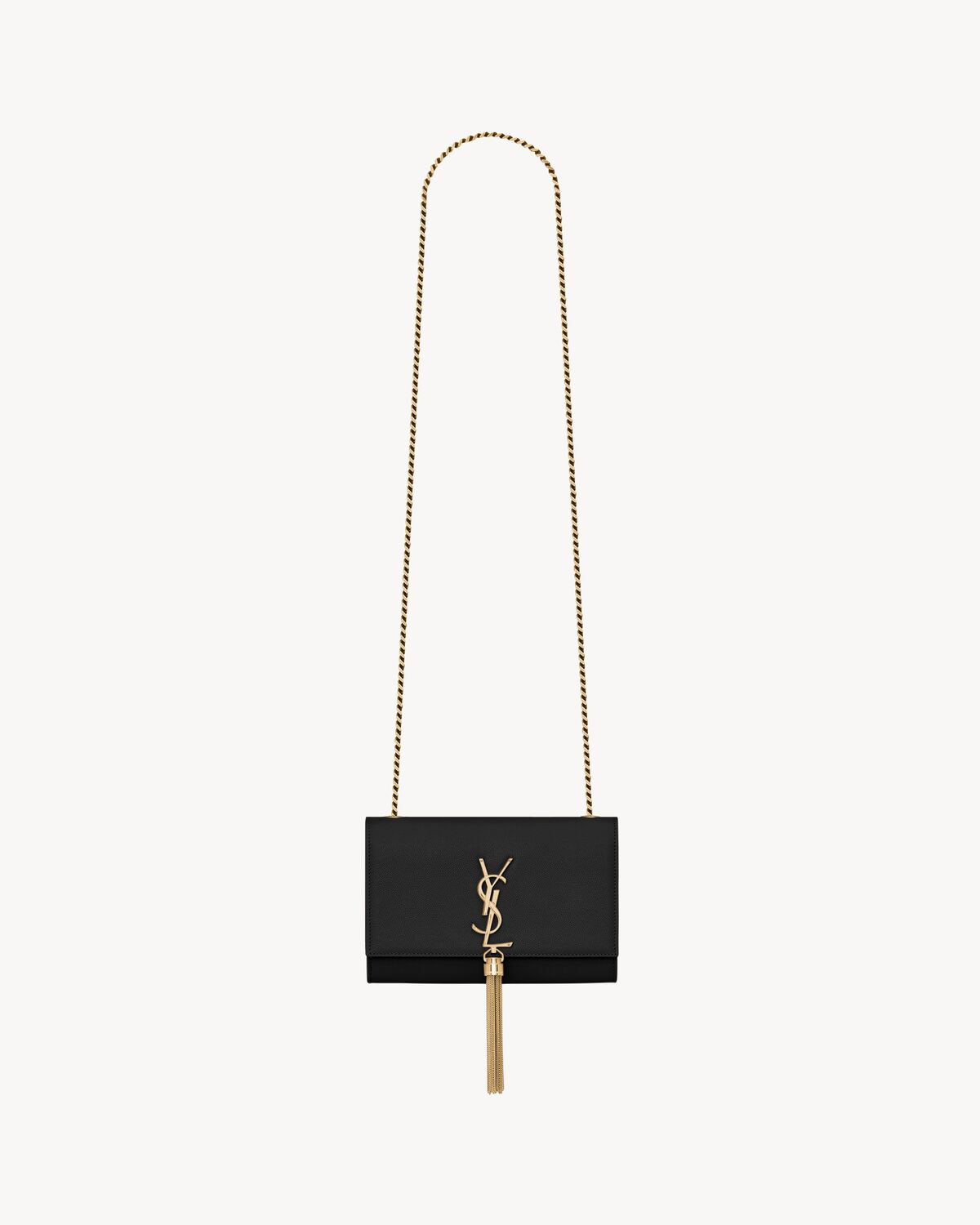 YSL Kate Small Tassel In Grain De Poudre Embossed Leather