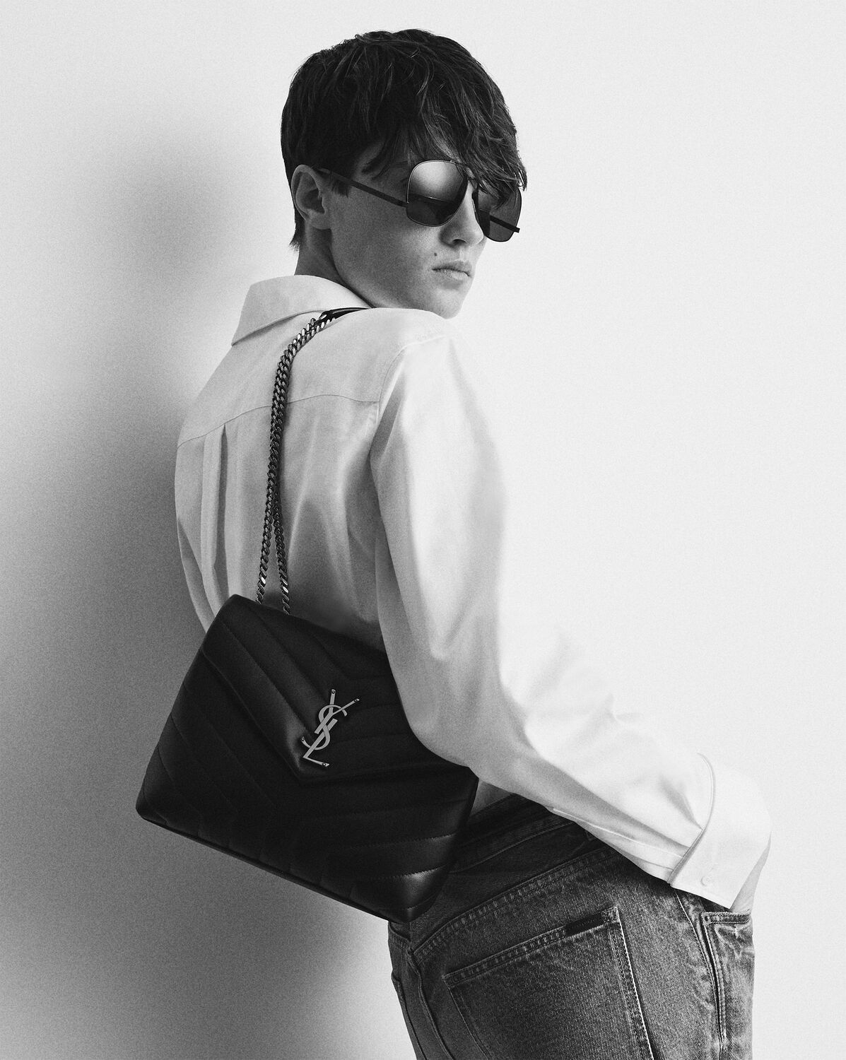 YSL Loulou Small in Quilted Leather - Image 6