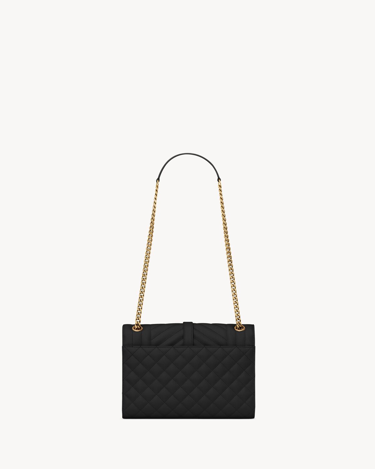 Ysl Envelope Medium in Quilted Grain De Poudre Embossed Leather - Image 4
