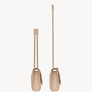 YSL Envelope Medium in Quilted Grain De Poudre Embossed Leather