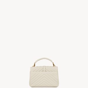 YSL College Medium in Quilted Leather