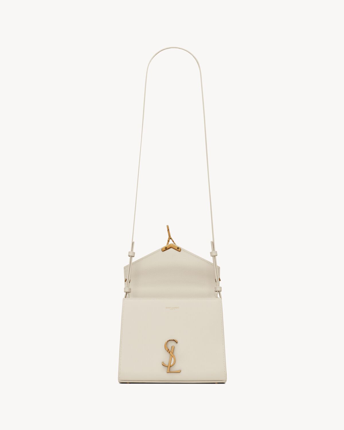 Cassandra Mini Top Handle Bag In Grain De Poudre Embossed Leather - Image 3