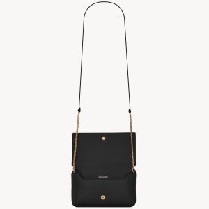 YSL Cassandre Phone Holder in Smooth Leather