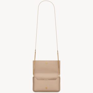 YSL Cassandre Phone Holder in Smooth Leather