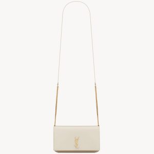 YSL Cassandre Phone Holder in Smooth Leather