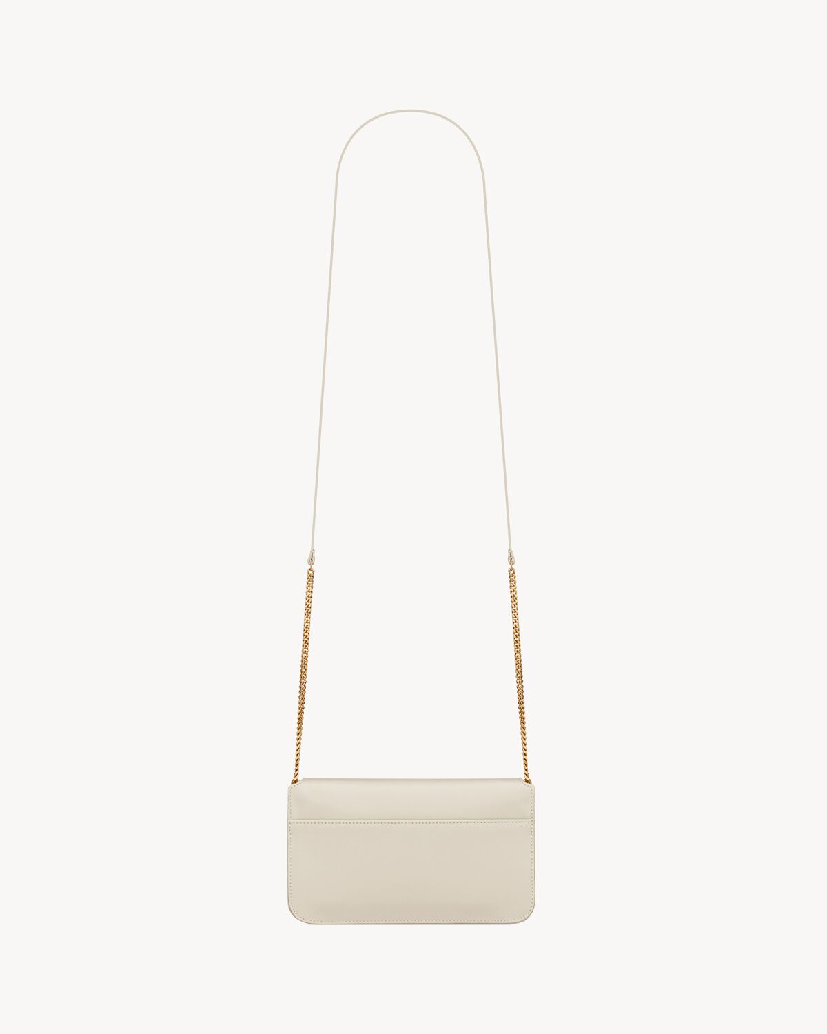 YSL Cassandre Phone Holder in Smooth Leather - Image 4
