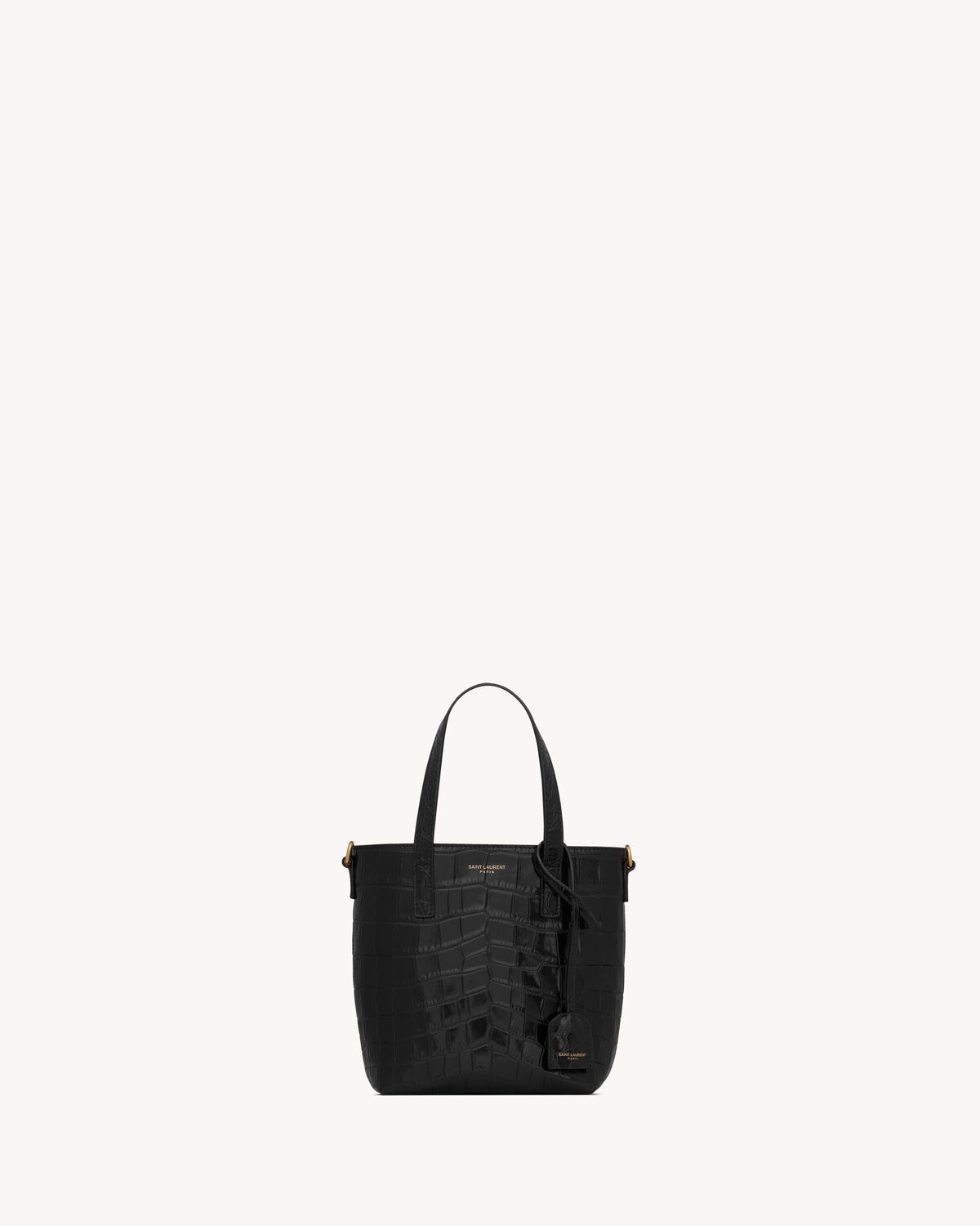 YSL Mini Toy Shopping Saint Laurent in Crocodile-Embossed Leather - Image 5