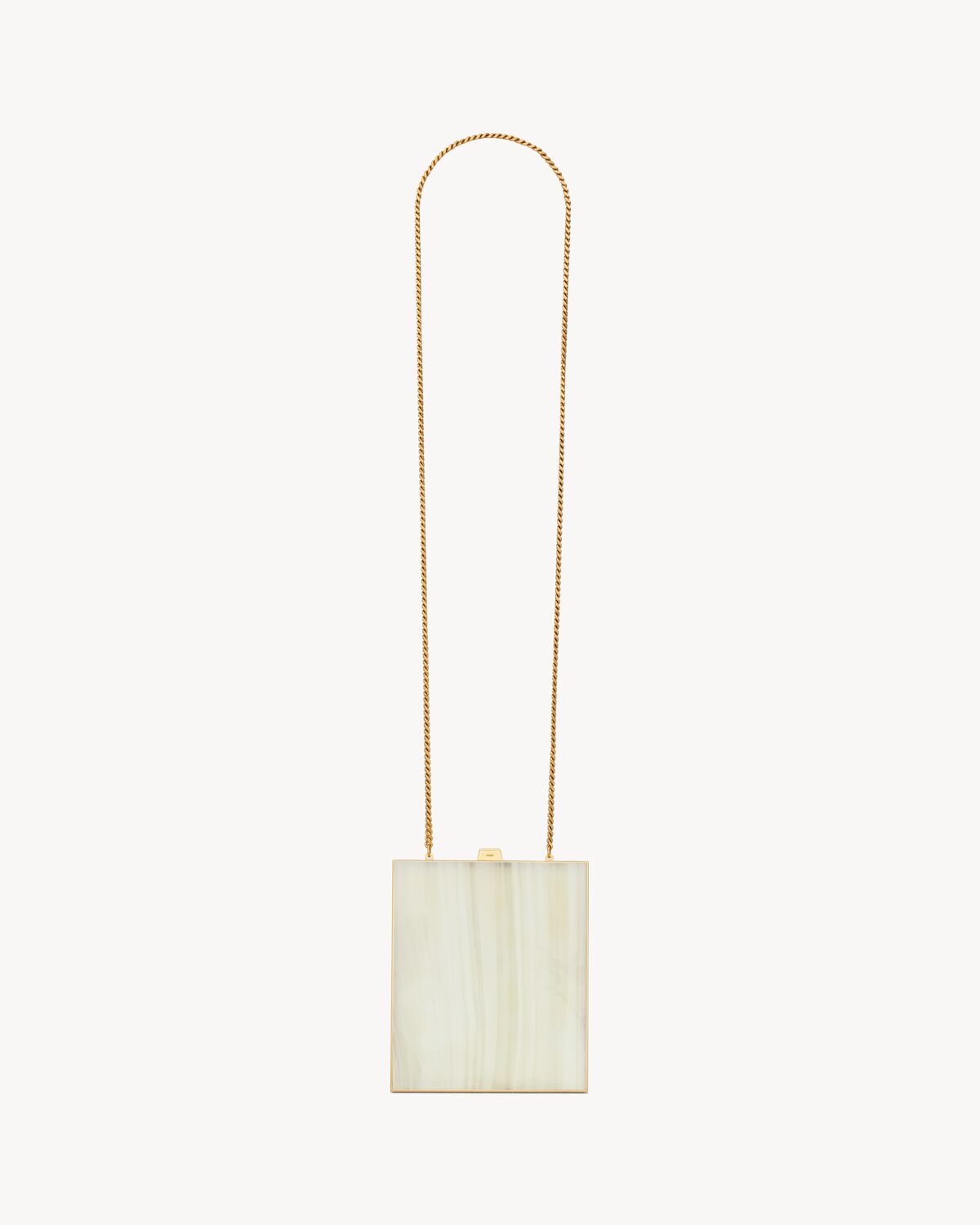 YSL Tuxedo Box Bag In Plexiglass And Metal