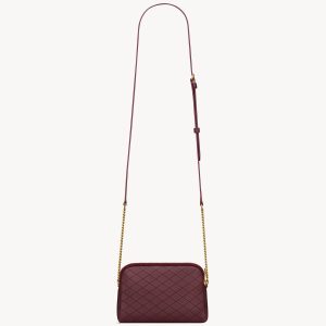 YSL Gaby Zipped Pouch in Quilted Lambskin