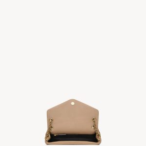 YSL CALYPSO Small in Plunged Lambskin