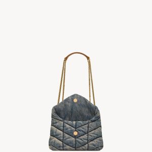 YSL Puffer Toy in Demin