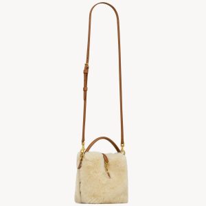 YSL Le 37 Mini In Shearling