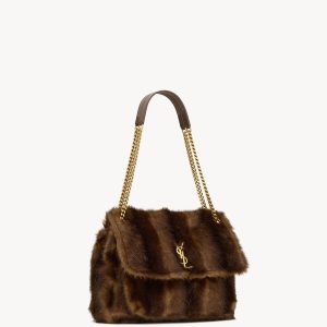YSL Niki Large in Shearling
