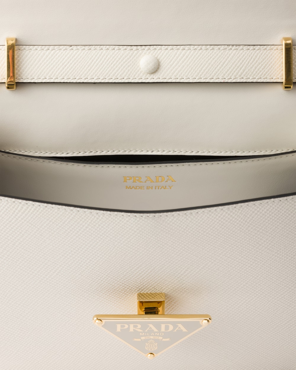 Saffiano Leather Flap Shoulder Bag - Image 5