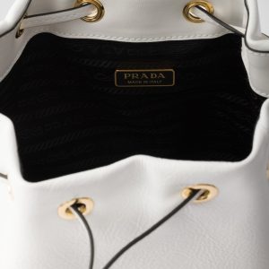 Prada Duet Naplak Patent Leather Bucket Bag