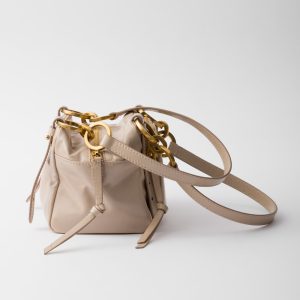 Prada Dangle Leather Top-Handle Mini-Bag