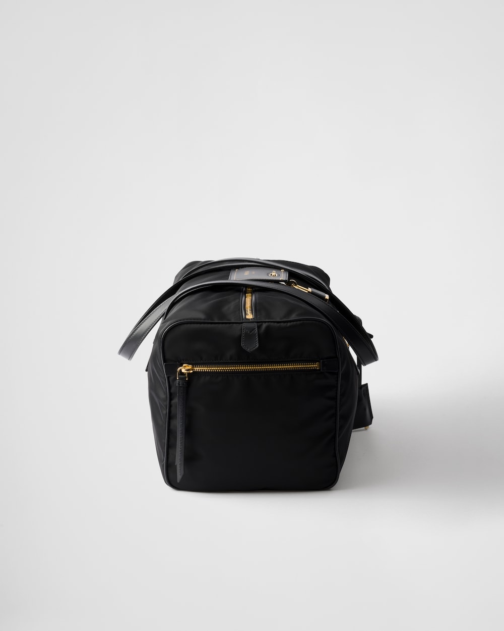 Large Re-Nylon Top-Handle Bag With Padlock - Image 2