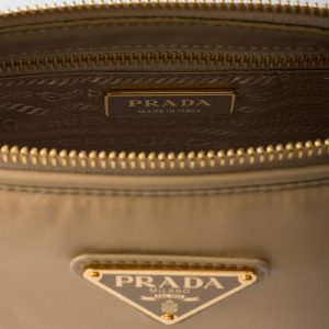 Small Re-Nylon and Leather Shoulder Bag