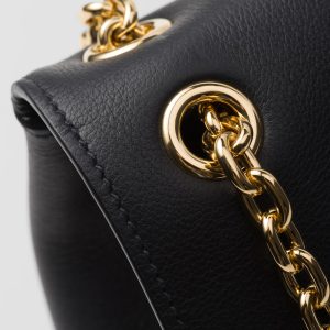 Prada Doux Medium Leather Shoulder Bag