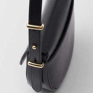Prada Arqu?? Leather Shoulder Bag With Flap