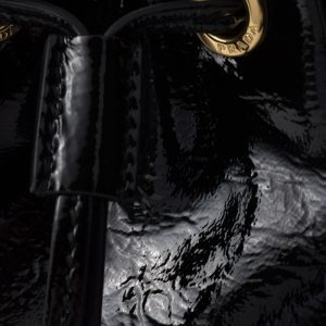 Prada Duet Naplak Patent Leather Bucket Bag