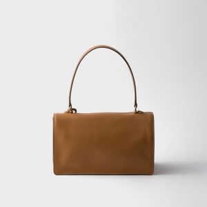 Prada Soft Sound Medium Leather Shoulder Bag