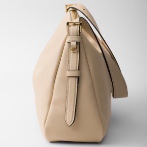 Prada Aim??e Large Leather Shoulder Bag