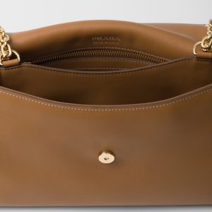 Prada Doux Medium Leather Shoulder Bag