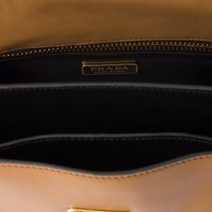 Prada Soft Sound Small Leather Shoulder Bag With Charms