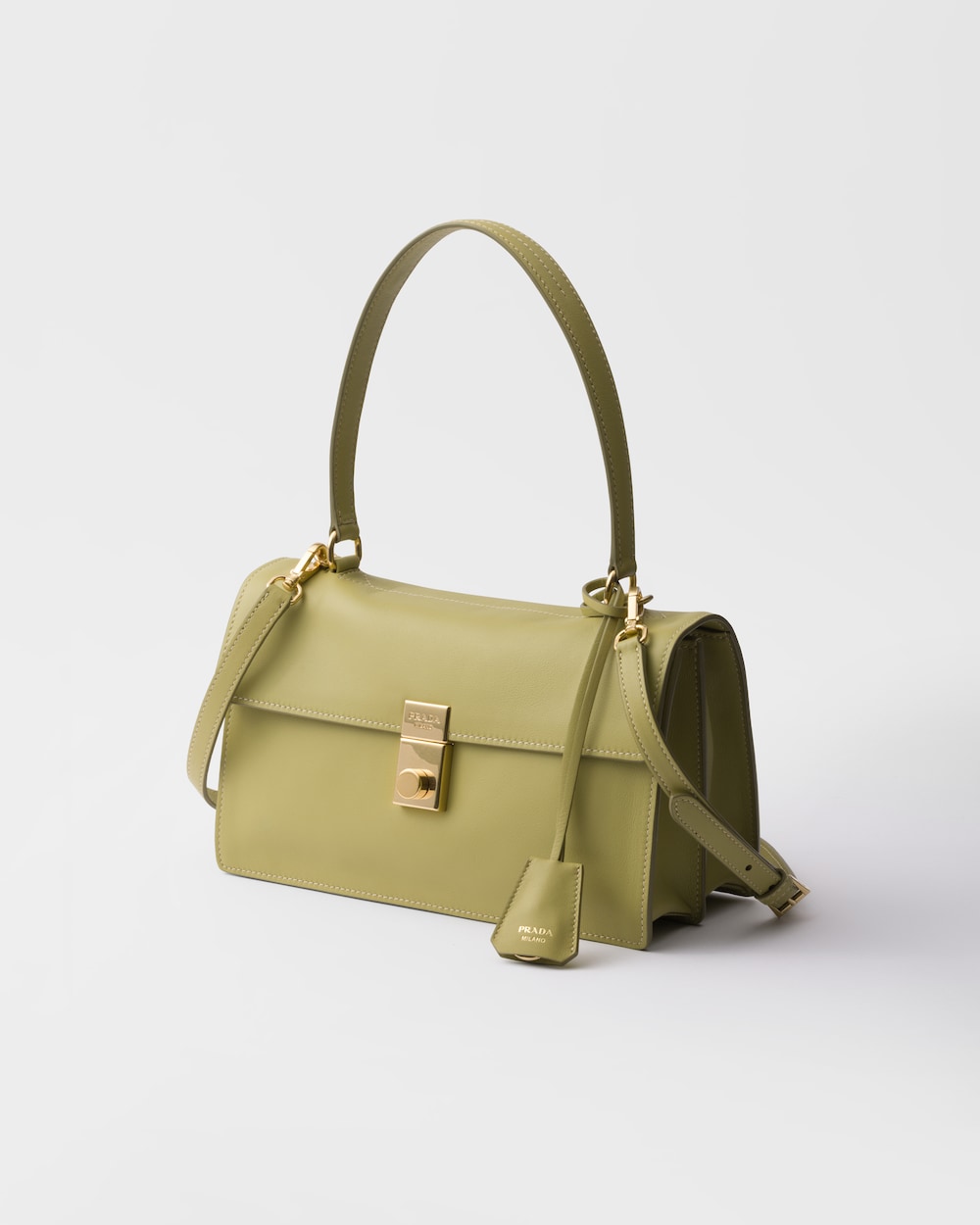 Prada Soft Sound Medium Leather Shoulder Bag - Image 5